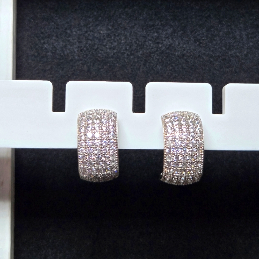 CZ Huggie Hoops